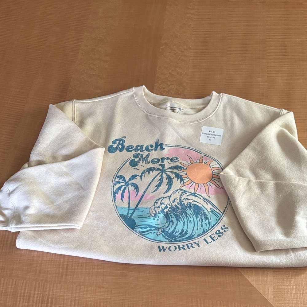 Freeze Cream Beach More womens Sweatshirt